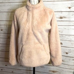 Forever 21 Pink Sherpa Sweater